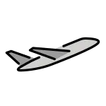 Airplane Departure SVG Icon